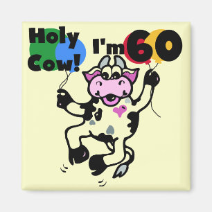 Aimant Vache sainte je suis 60 T-shirts et cadeaux