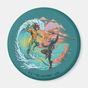 Aimant Vague marémotrice Aquaman & Black Manta