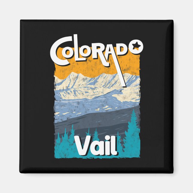 Aimant Vail Colorado Mountain State Rocky Mountains Tee S (Devant)