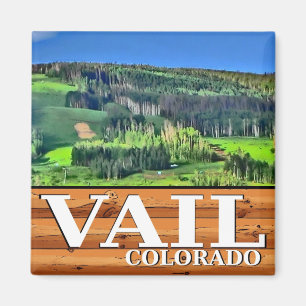 Aimant Vail Colorado pittoresque enseigne rustique magnét