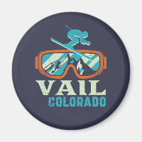 Vail Colorado Ski Rétro Snowboard