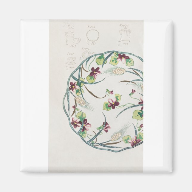 Aimant Vaisselle fine Chine - Décor maison (Devant)