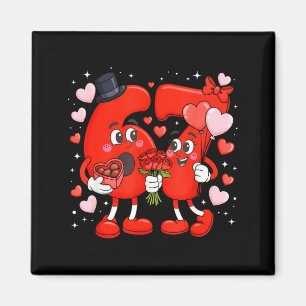 Aimant Valentine 67 Mème Drôle Six Sept Amour Cœurs Flux