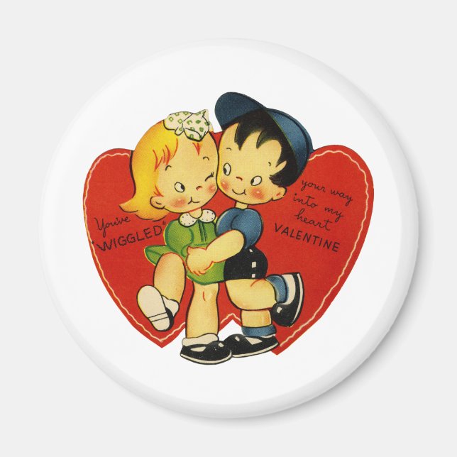 Aimant Valentine vintage (Devant)