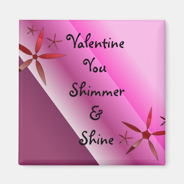 Aimant Valentine Vous Brillant Et Brillant (Devant)