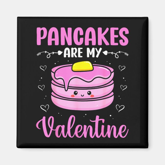 Aimant Valentine's Day Couple - Pancakes Are My Valentine (Devant)