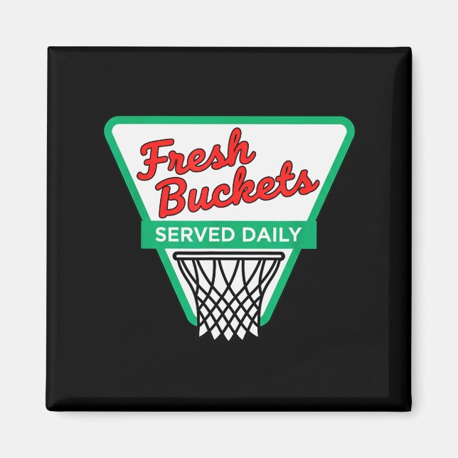 Aimant Valentines Day Fresh Buckets Served Daily - Basket (Devant)