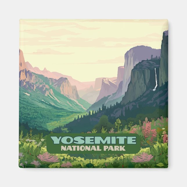 Aimant Vallée du parc national Yosemite Demi-Dôme (Devant)