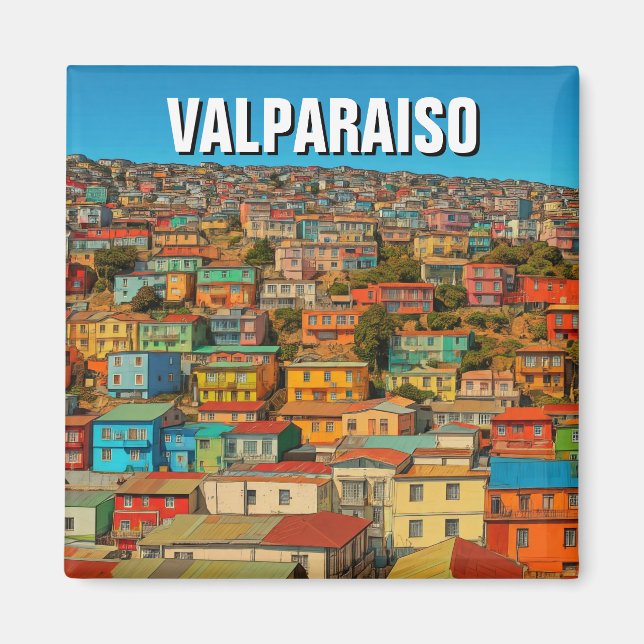 Aimant Valparaiso Chili (Devant)