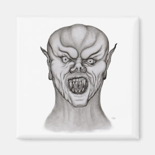 Aimant Vampir noir et blanc