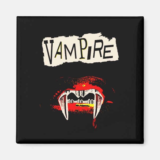 Aimant Vampire Punk (Devant)