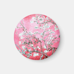 Aimant Van Gogh Almond Blossoms rose Bleu