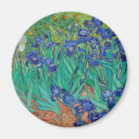 Van Gogh Irises. Impressionnisme floral bleu