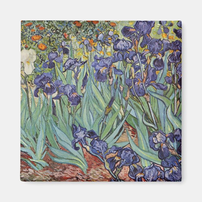 Aimant Van Gogh Irises Peinture impressionniste (Devant)