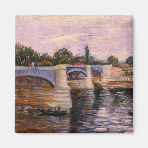 Aimant Van Gogh La Seine avec Pont del Grande Jette