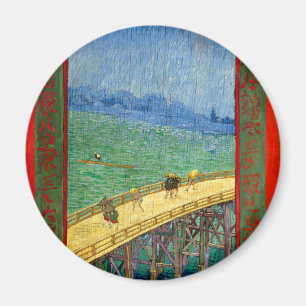 Aimant Van Gogh Le pont dans la pluie après Hiroshige