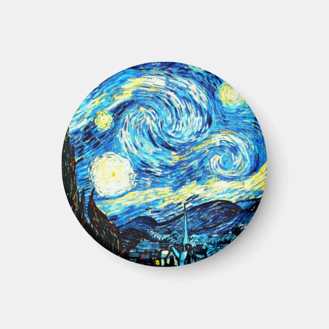 Aimant Van Gogh : Nuit étoilée (Devant)