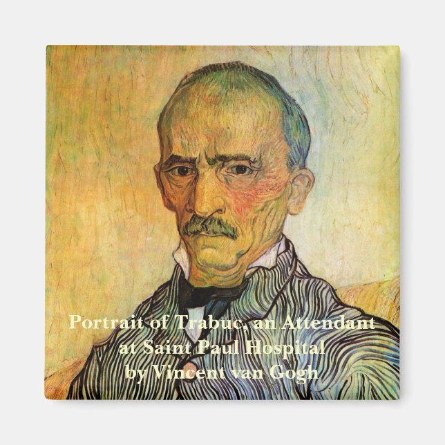 Aimant Van Gogh Portrait de Trabuc, Impressionnisme Vinta (Devant)