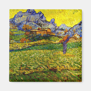 Aimant Van Gogh - Pré dans les montagnes