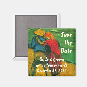 Aimant Van Gogh Save the Date! Two Lovers