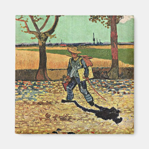 Aimant Van Gogh : Selfportrait sur la route Tarascon