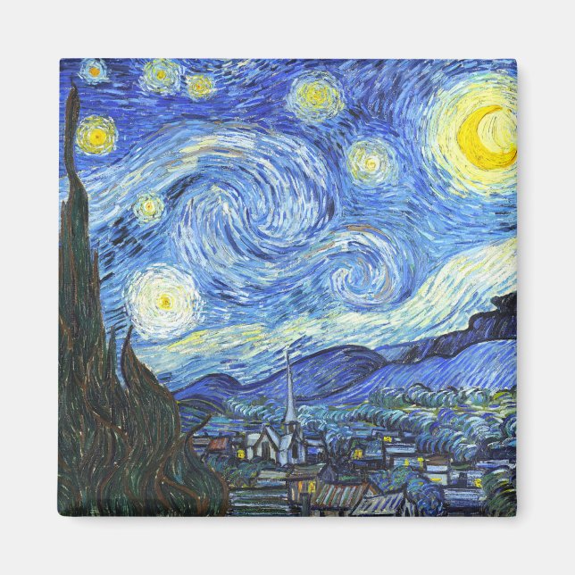 Aimant VAN GOGH Starry Nuit (Devant)