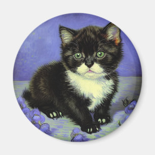 Aimant Van Gogh Tuxedo Kitten