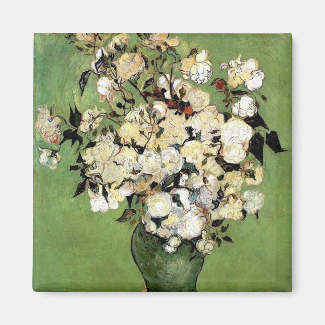 Aimant Van Gogh : Un vase de Roses (Devant)