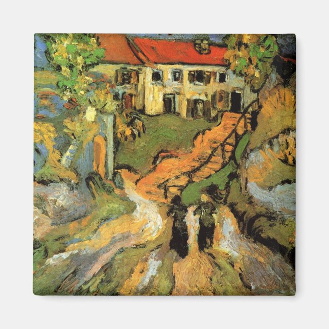 Aimant Van Gogh Village Street et Steps Auvers, Figures (Devant)