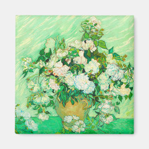 Aimant Van Gogh White Roses