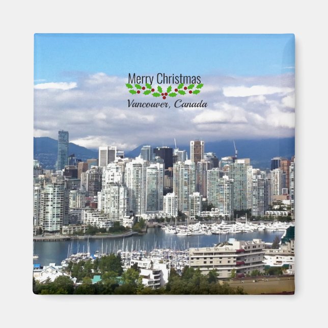 Aimant Vancouver Canada Noël (Devant)