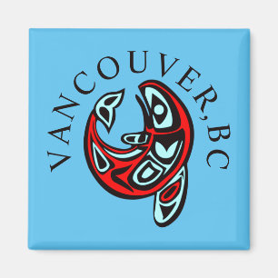 Aimant Vancouver Haida Orca Totem Tattoo Killer Whale