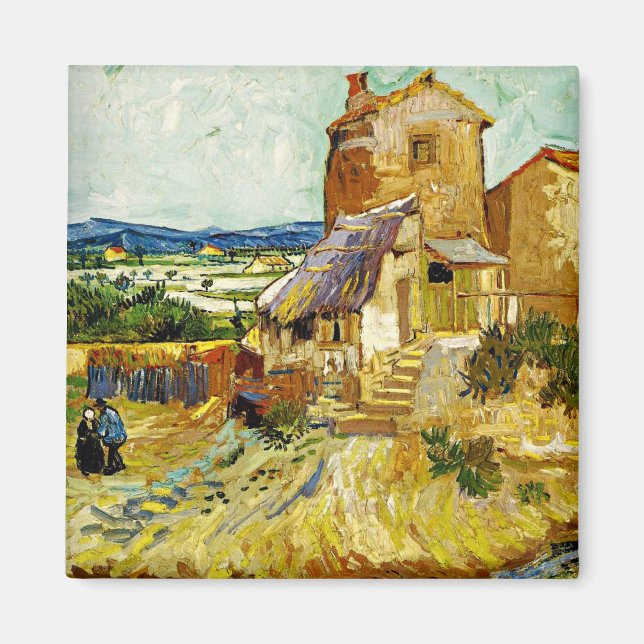 Aimant VanGogh - Le vieux moulin (Devant)