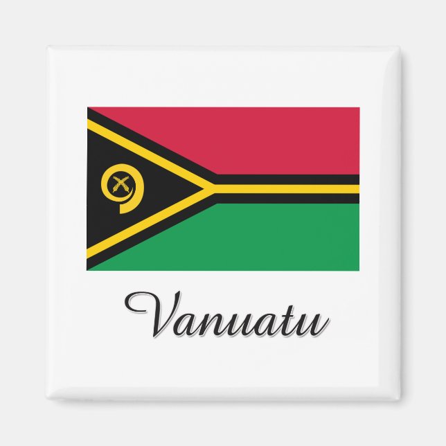 Aimant Vanuatu Drapeau (Devant)