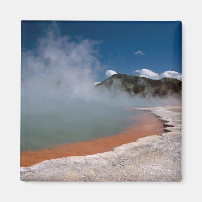 Aimant Vapeur de Champagne Pool à WAI-O-TAPU (Devant)