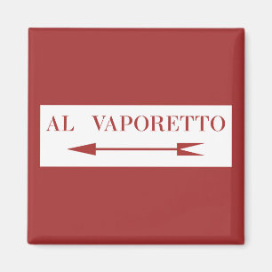 Aimant Vaporetto, Panneau de la rue Venise, Italie