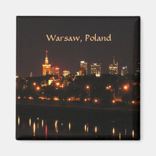 Aimant Varsovie, Pologne la nuit