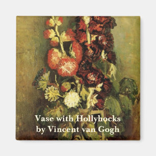 Aimant Vase avec Hollyhocks par Vincent van Gogh