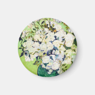 Aimant Vase avec la peinture de Vincent van Gogh de roses