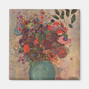 Aimant Vase turque par Odilon Redon, Fleurs Vintages Art