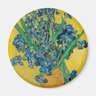 Aimant Vase Van Gogh avec Iris Classic Impressionnisme