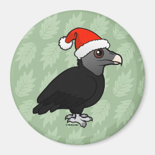 Aimant Vautour noir Père Noël