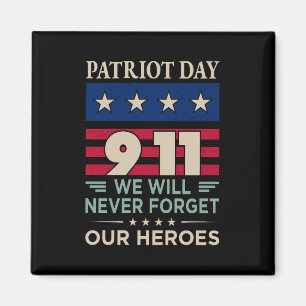 Aimant Vector patriot jour 9 11 nous n'oublierons jamais