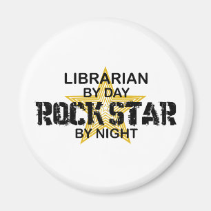 Aimant Vedette du rock de bibliothécaire par nuit