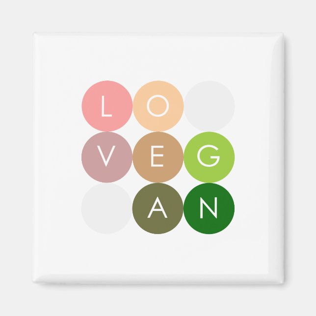 Aimant Vegan Dot Love (Devant)