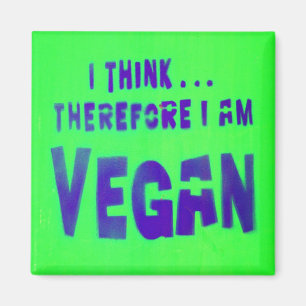 Aimant Vegan Love Animaux Manger Plante