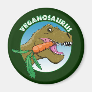 Aimant Vegan T-Rex - Humour du véganisme