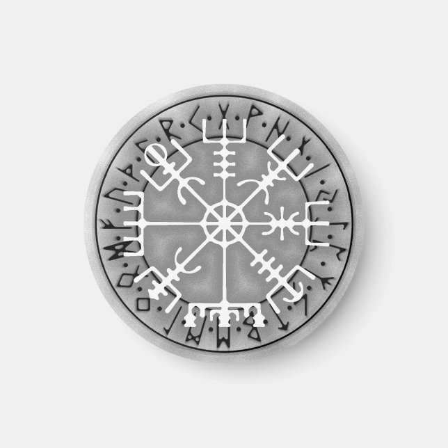 Aimant Vegvísir Islandais stave amulet magique (Devant)