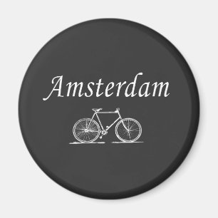 Aimant Vélo rétro d'Amsterdam