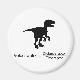 Aimant velociraptor drôle de science
